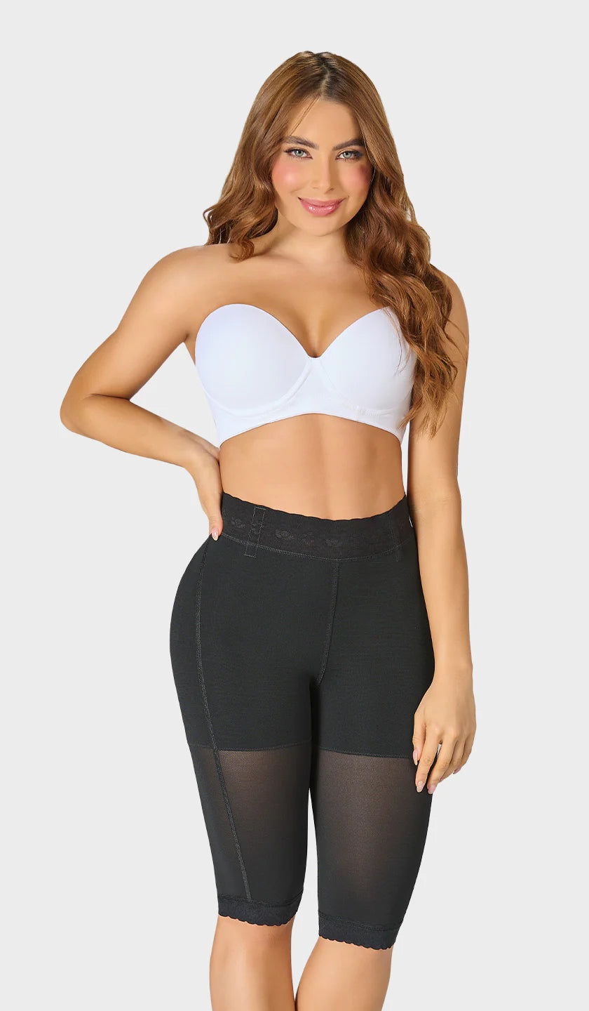 Short largo postquirúrgico de talle alto, STA0323 de Fajas M&D®