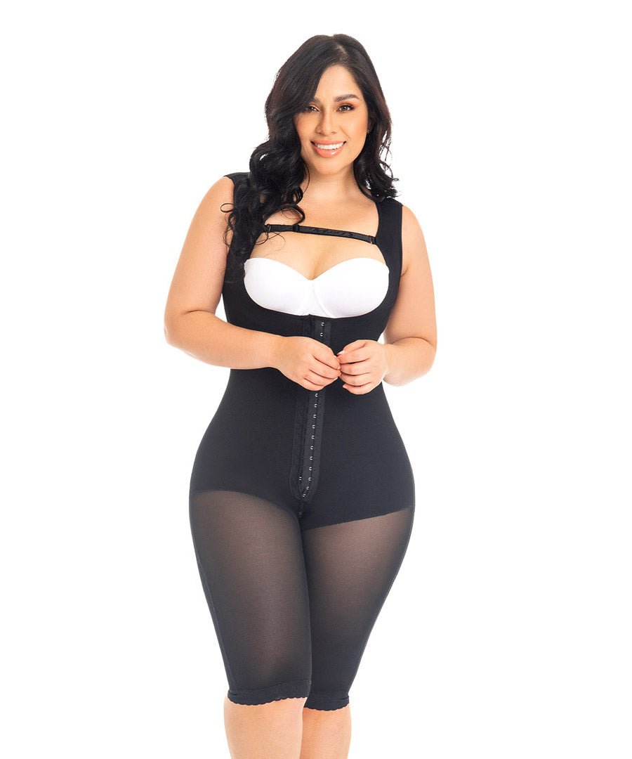 Faja larga, sisa cubierta, hombro ajustable F0075 de Fajas M&D®