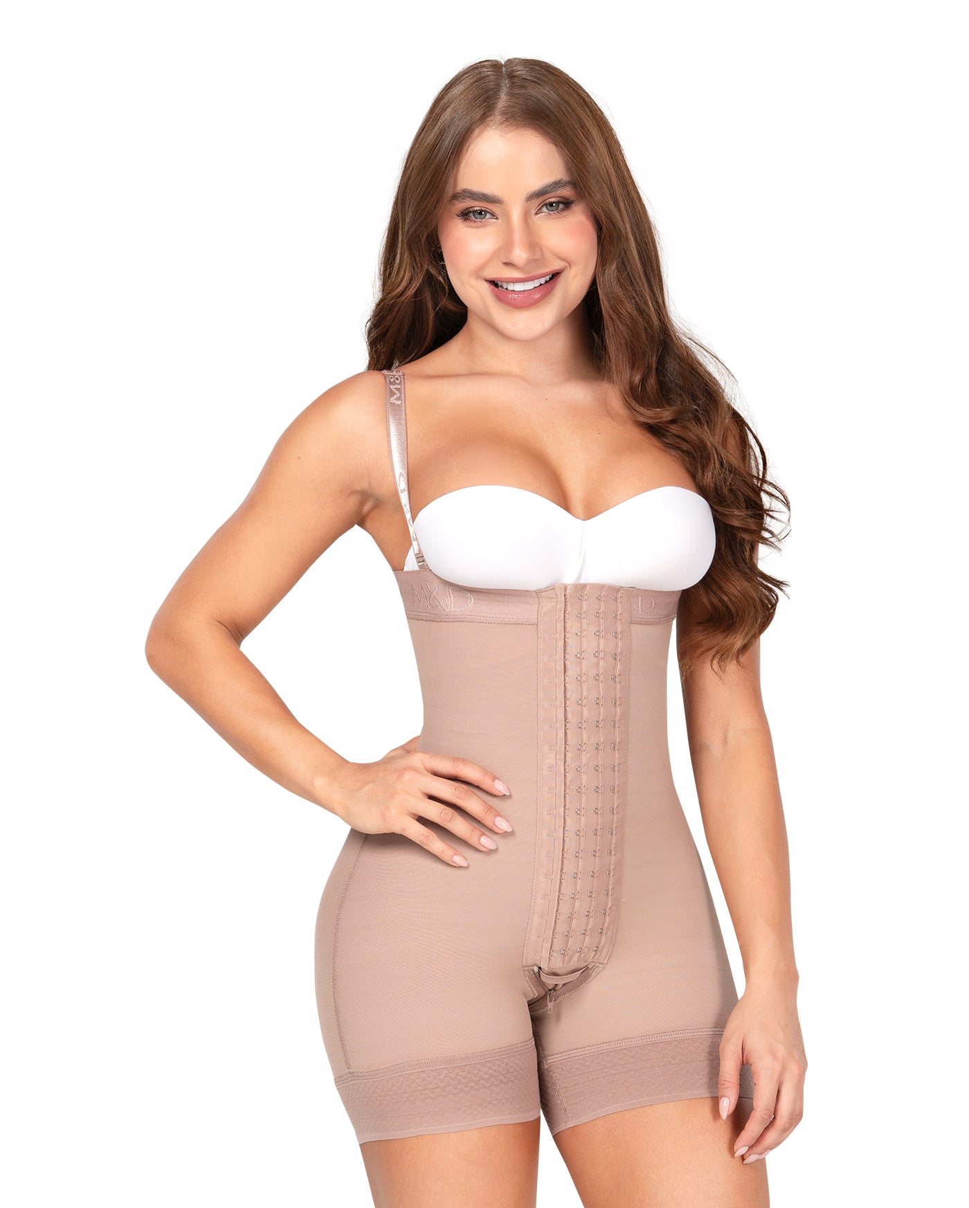 Faja corta strapless realce invisible Fajas MyD F-30466